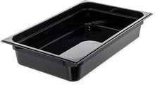 Load image into Gallery viewer, Carlisle FoodService Products 10201B03 StorPlus Full Size Food Pan, Polycarbonate, 4&quot; Deep, Black