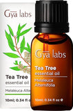 Gya Labs Pure Australian Tea Tree Oil for Skin, Hair, Face & Toenails (0.34 fl oz) - 100% Therapeutic Natural Melaleuca Tea Tree Essential Oil for Piercings, Scalp & Hair Growth