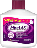 MiraLAX Laxative Powder for Gentle Constipation Relief, #1 Dr. Recommended Brand, 45 Dose Polyethylene Glycol 3350, Stimulant-Free, Softens Stool