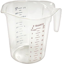 Load image into Gallery viewer, Winco PMCP-200 Measuring Cup, Polycarbonate, 2-Quart, Clear