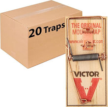 Load image into Gallery viewer, Victor M156-20 Metal Pedal Sustainably Sourced FSC Wood Snap Mouse Trap - 20 Traps