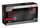 Venom Steel Industrial Nitrile Gloves, 6 mil, 2 Layer Rip Resistant, Large, 100 Count, Black